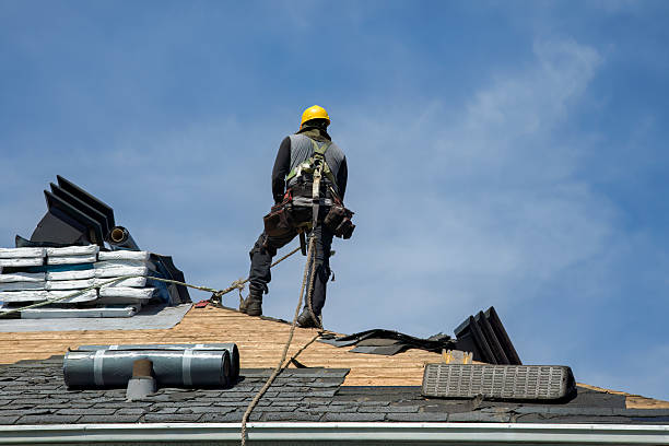 Professional Storm Damage Roof Repair technician working in Fairless Hills, PA